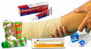 Чем должен быть обусловлен выбор мази для лечения травм связок и мышц?
